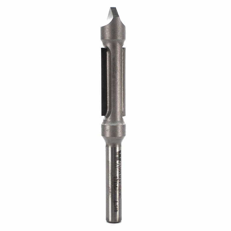 Double Flute Panel Router Bit - Shank:3/4" - Diameter:3/8" - Cutting Length:1"